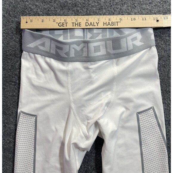 UNDER ARMOUR Leggings Mens Medium Heat Gear  Graphic  Compression Area Leg Med - Picture 6 of 13